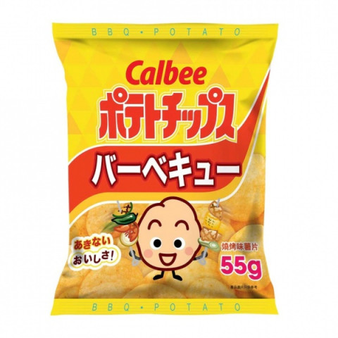 Calbee Potato Chips Barbecue Flavoured 55g x 2 packs