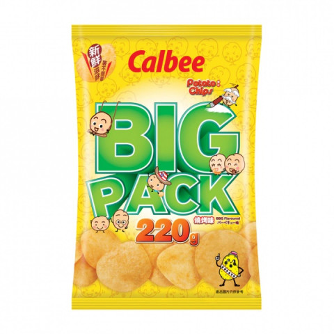 Calbee Potato Chips Barbecue Flavoured 220g x 2 packs