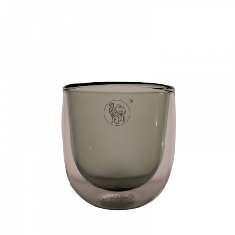 Camel Joy Double Wall Glass Cup 180ml Ash