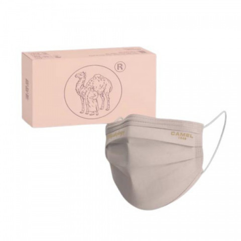 Camel Maskology Disposable Face Mask 175mm x 95mm Cream 15 pieces