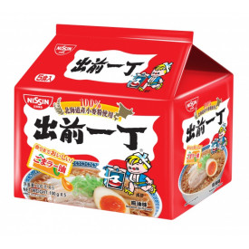 Nissin Demae Iccho Instant Noodle Hokkaido Wheat Flour Sesame Oil Flavour 100g x 5 packs