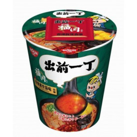 日清　カップ麺　出前一丁　辛だれ豚骨スープ　７５ｇ