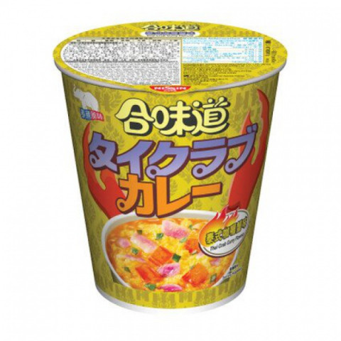 Nissin Cup Noodles Regular Cup Thai Crab Curry Flavour 75g x 4 pieces