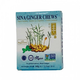 Sina Ginger Chew Peppermint 60g