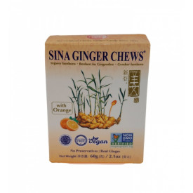 Sina Ginger Chew Orange 60g