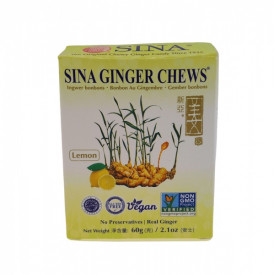 Sina Ginger Chew Lemon 60g