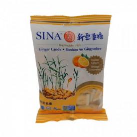 Sina Ginger Candy Orange Flavor 125g