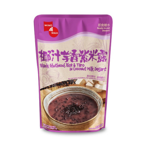 Wing Wah Cake Shop Black Glutinous Rice and Taro in Coconut Milk Dessert 260g