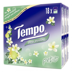 Tempo Petit Mini Pocket Tissue Pear Blossom 18 packs