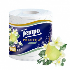 Tempo Prestige Bathroom Tissue 4 ply Pear Blossom 4 rolls