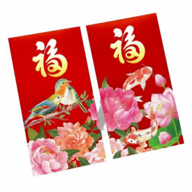 Chi Shing Red Packet Pair Long Envelope A706 A707 2 styles x 50 pieces