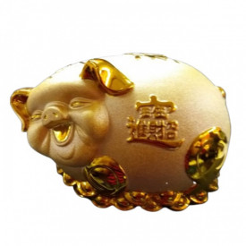 Gold Piggy Bank 14 inches