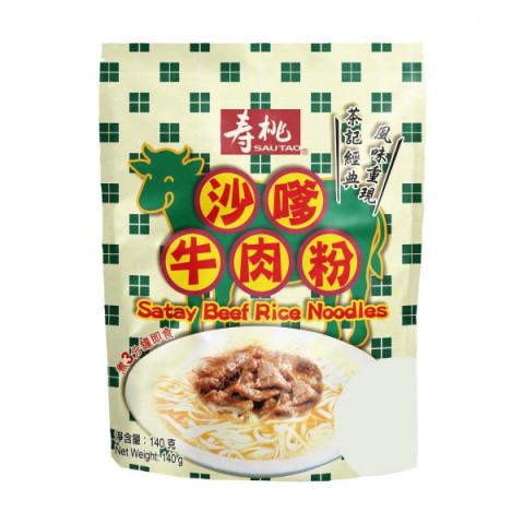 寿桃牌　香港式即席麺　サテ醤　ビーフ入り　１４０ｇ