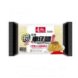 寿桃牌　車仔麺（油麺）　黒胡椒ＸＯ醤　２０５ｇ　×　３玉