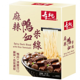 寿桃牌　麻辣鴨血（アヒルの血）米線（ミーシェン、米麺）　３５０ｇ