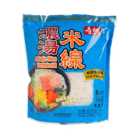 壽桃牌 濃湯米線 鮮甜魚湯 420克
