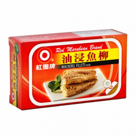 Red Marubean Brand Mackerel Fillets in Oil 120g