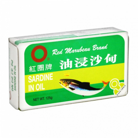 Red Marubean Brand Sardines in Oil 125g