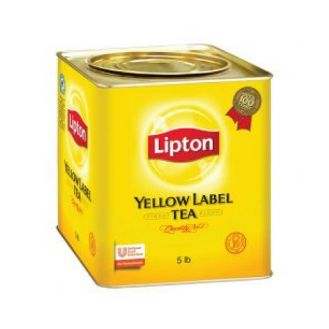 Lipton Yellow Label Black Tea Can Packaging 5 lbs