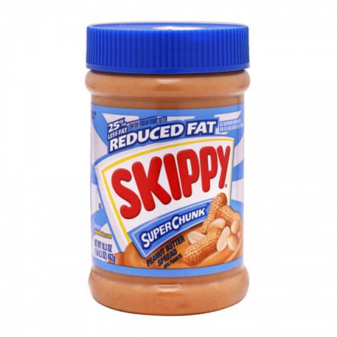 Skippy Peanut Butter Spread Super Chunky Reduced Fat 462g