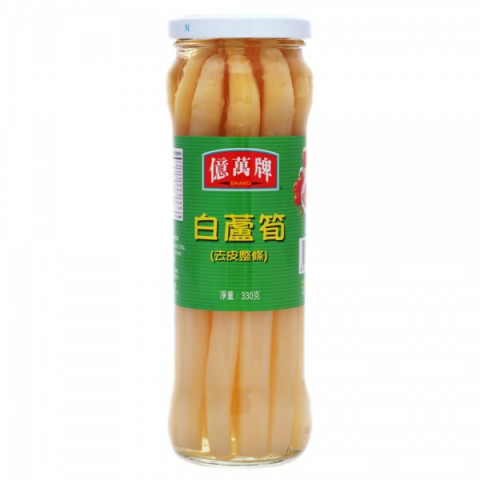 Eman's Brand Asparagus Spears White Peeled 330g