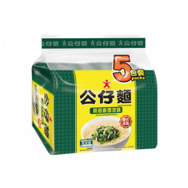 公仔 公仔麵 茶餐廳雪菜味即食麵 97克 x 5包