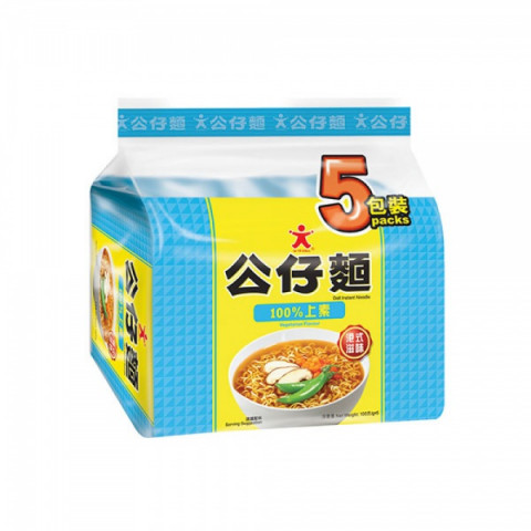 公仔　即席麺　ベジタリアン　１００ｇ × ５袋