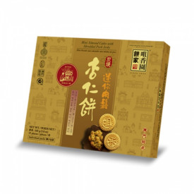 Choi Heong Yuen Bakery Macau Mini Almond Cakes with Shredded Pork Jerky 165g