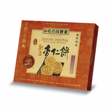 【ご予約販売品】咀香園餅家マカオ　杏仁餅（アーモンドクッキー）　オリジナル　１２枚
