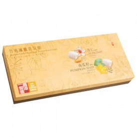 竹苑　龍髭糖（ドラゴンキャンディー）　アーモンドとカボチャの種フィリング　１８枚