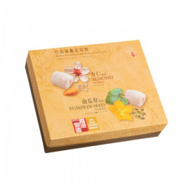 竹苑　龍髭糖（ドラゴンキャンディー）　アーモンドとカボチャの種フィリング　９枚