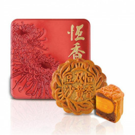 恆香老餅家 雙黃紅豆沙月餅 4個